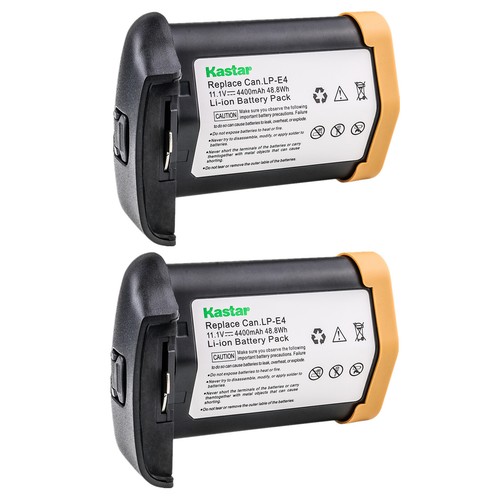 Kastar e4 battery - 2x, lp-e4
