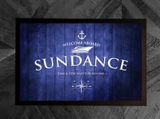 Personalised Boat Mat -  Blue