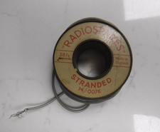 Vintage 'Radio Spares' Spool of Wire (Radio Parts/Accessories)