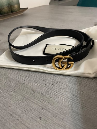 Black leather gucci - leather, with