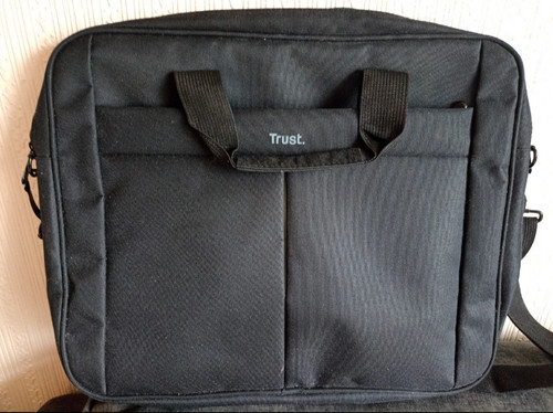 Trust black laptop bag never - laptop,