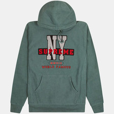 Supreme Green NY Hoodie Size