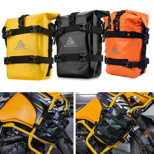 Motorcycle crash bars bag - motorcycle,