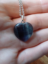 Fluorite Heart-Shaped Pendant