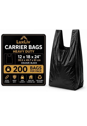 Reusable heavy duty black - duty,
