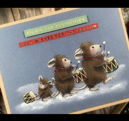 Christmas clear stamps - christmas, mouse