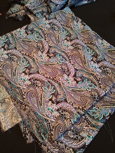 Vintage paisley fabric - paisley, fabric,