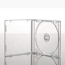 Single Clear CD Jewel Case 10.4mm Spine with Tray Empty Replacement Cover LOT