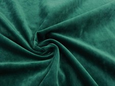 LAURA ASHLEY RICH TEAL GREEN VELVET Upholstery Fabric KENDRICK MARINE
