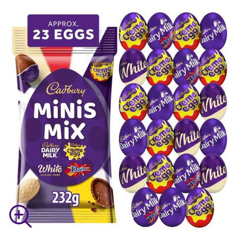 6x232g cadbury minis mix - cadbury,