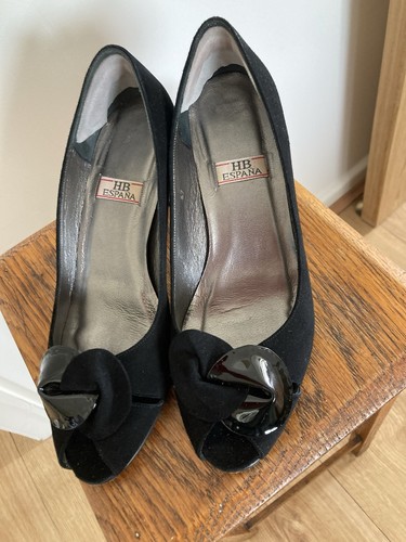 Espana black suede patent - espana,
