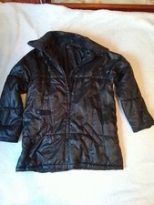 Girls Age 11/12 Black BHS Coat with removable Faux Fur Collar