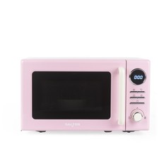 Salter Retro Pink Microwave Digital 20L Auto Presets Defrost 95 Timer Min 800W
