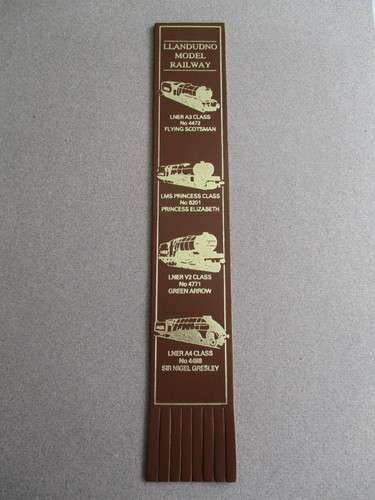 Leather bookmark llandudno - bookmark,