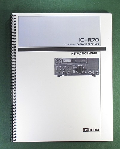 Icom r70 instruction manual - instruction,