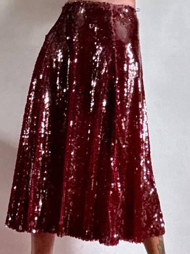 Bnwt zara burgundy red sequins - burgundy,