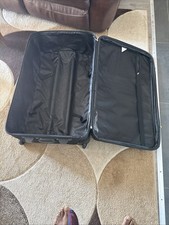 Large Black 2 Wheel Suitcase From Dunlop, 82 cm by 50 cm by 21 cm