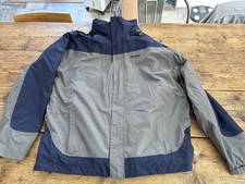 Peter storm 3 in 1 rain coat removable fleece lining and folding hood size XL