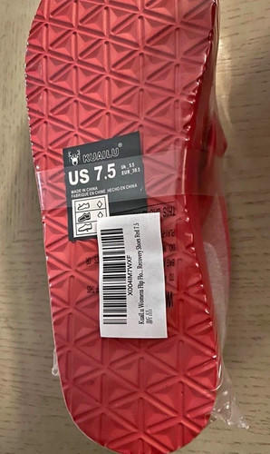 Red flip flops - flops, kuailu