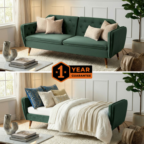 Jade green velvet sofa - jade, 3