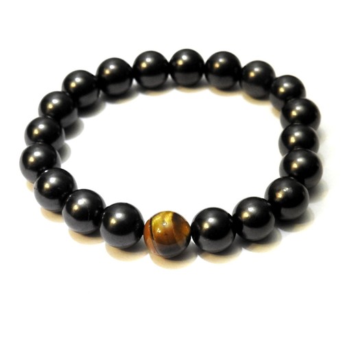 Shungite with tiger eye stone - shungite,