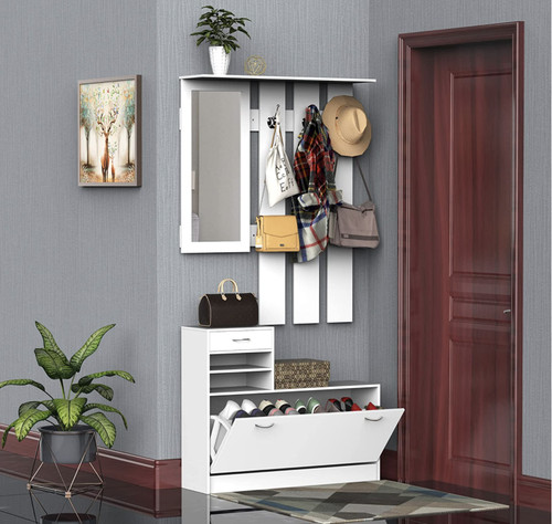 Hallway shoe storage - storage, coat