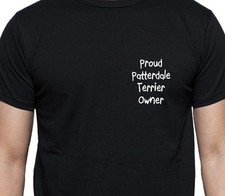 PROUD PATTERDALE TERRIER OWNER T SHIRT DOG OWNER GIFT BREED BLACK