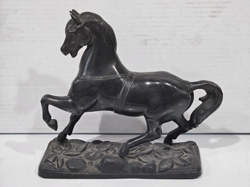 Vtg antique spelter prancing - vtg,