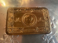 Military WW1 Christmas Princess Mary Tin 1914,damage To Right Corner.