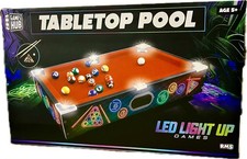 LED Tabletop Pool Table Game