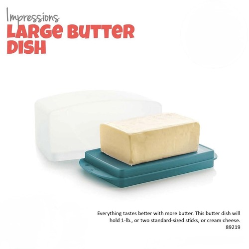 Tupperware large butter dish - large,
