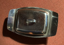 VINTAGE STAINLESS STEEL BUTTER DISH VGC