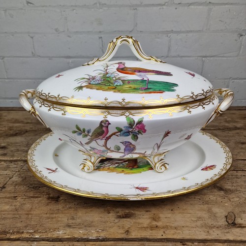 Antique porcelain soup tureen - porcelain,