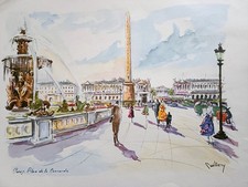 Vintage Watercolour Unframed