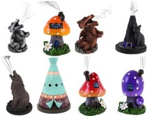 Incense cone burners Various wolf toadstool witch dragon Perfect Christmas Gift