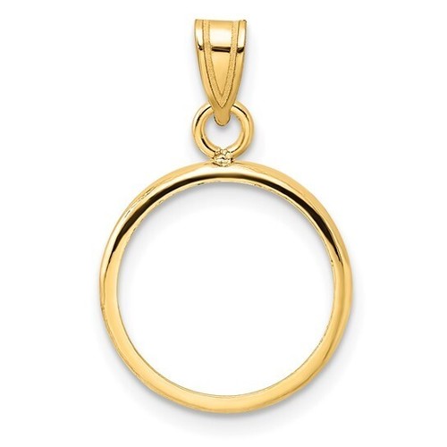 Real 14k gold polished prong - real,