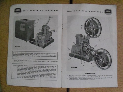 Instructions cine projector