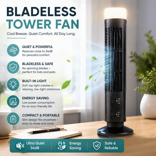 Tower fan for bedroom portable - fan,