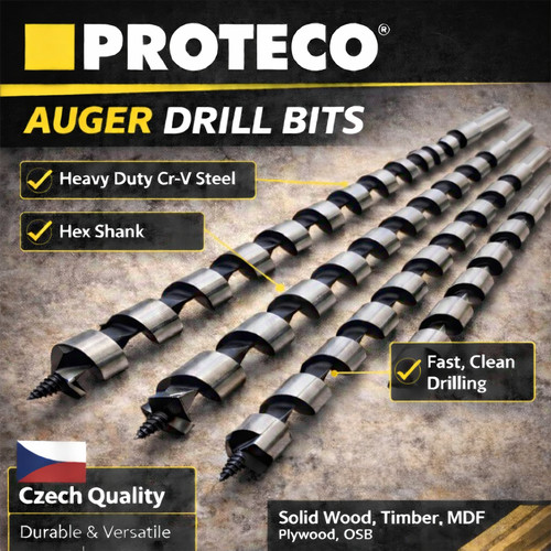 Auger bits for wood hex - auger, shank