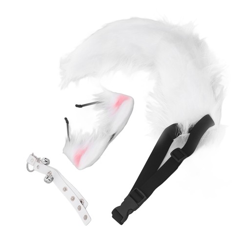 Cat wolf ears and tail - cat, set