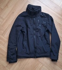 Mens Black 833 Police 2 Zip Jacket Winder Coat Size Uk Small