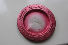 Double diamond metal ash tray - metal,