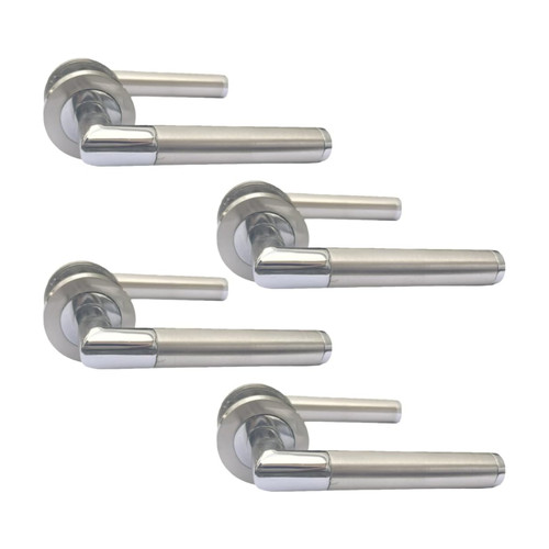 Door handles chrome satin - handles,