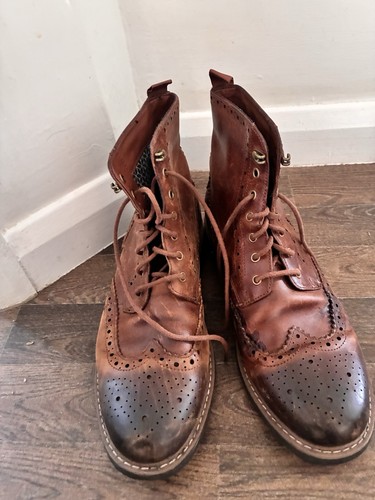 Clarks brogue brown leather - brogue,
