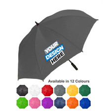 Personalised golf Umbrella, Branded Text Customised Umbrella