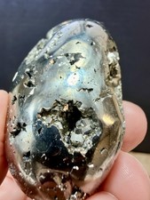 Crystal pyrite cubic palm - pyrite,