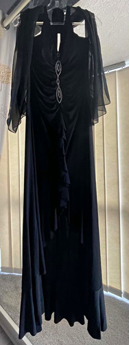 Black halter neck maxi - neck,