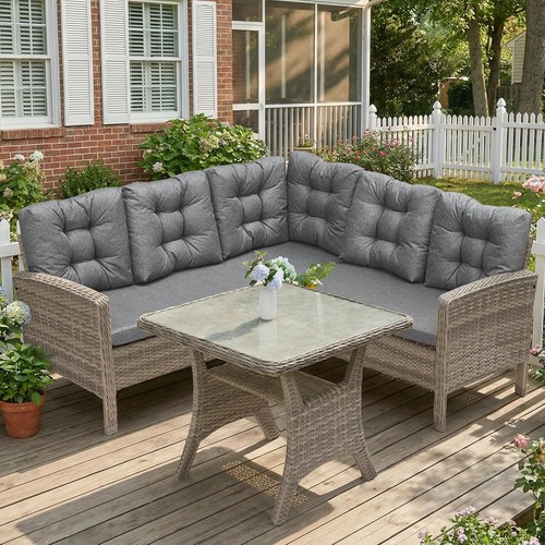 Rattan garden furniture - rattan, set