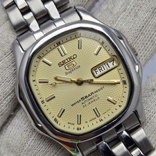 Seiko 5 Superior 7S36-5000 Whirlpool Dial Day/date Vintage Men's Watch