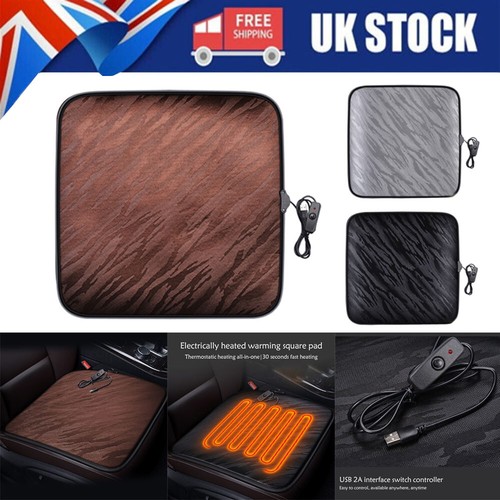 Heated car seat cushion cover - heated,